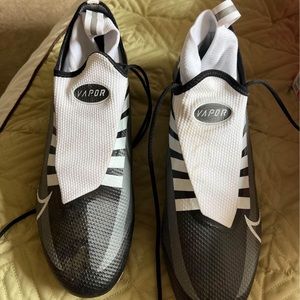 Football cleats and gloves